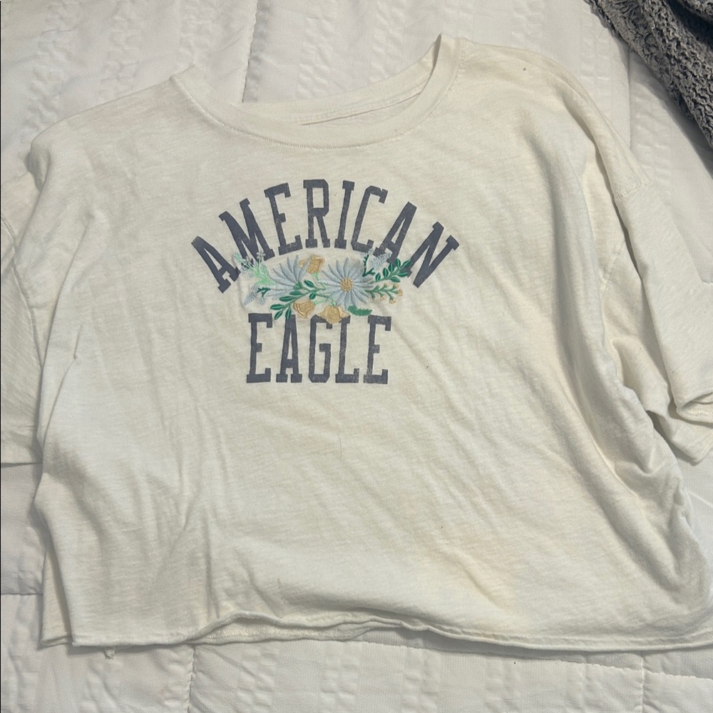 American Eagle Cream Tee